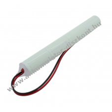 Vszvilgts Akkumultor, Ni-MH, 4.8V, 2500mAh, L1x4 Sub-C Akkumultorpakk, 20 cm vezetkkel