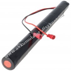 Vszvilgts Akkumultor, Ni-Cd, 7.2V, 2500mAh, L1x6 Baby C Akkumultorpakk, 30 cm vezetkkel, Faston