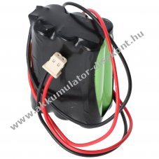 Vszvilgts Akkumultor, Ni-MH, 7.2V, 600mAh, Micro AAA Akkumultorpakk, 20 cm vezetkkel s csatlakozval
