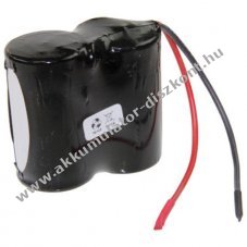 Vszvilgts Akkumultor, Ni-Cd, 2.4V, 4000mAh, F1x2 Akkumultorpakk, 10 cm vezetkkel