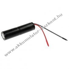 Vszvilgts Akkumultor, Ni-Cd, 2.4V, 1600mAh, L1x2 Sub-C Akkumultorpakk, 10 cm vezetkkel