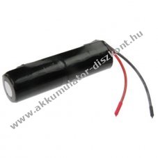 Vszvilgts Akkumultor, Ni-Cd, 2.4V, 2500mAh, L1x2 C Akkumultorpakk, 10 cm vezetkkel