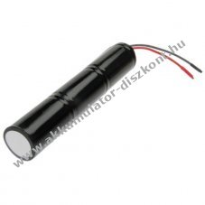 Vszvilgts Akkumultor, Ni-Cd, 3.6V, 4000mAh, L1x3 Mono-D Akkumultorpakk, 10 cm vezetkkel
