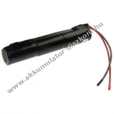 Vszvilgts Akkumultor, Ni-Cd, 3.6V, 1600mAh, L1x3 Sub-C Akkumultorpakk, 10 cm vezetkkel