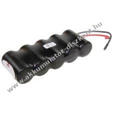 Vszvilgts Akkumultor, Ni-Cd, 6V, 2500mAh, F1x5 Baby C Akkumultorpakk, 10 cm vezetkkel