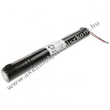 Vszvilgts Akkumultor, Ni-Cd, 6V, 4000mAh, L1x5 Mono D Akkumultorpakk, 10 cm vezetkkel