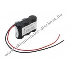 Vszvilgts Akkumultor, Ni-MH, 3.6V, 3000mAh, F1x3 Sub-C Akkumultorpakk, 20 cm vezetkkel