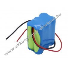 Vszvilgts Akkumultor, Ni-MH, 7.2V, 1800mAh, F2x3 Mignon AA Akkumultorpakk, 20 cm vezetkkel
