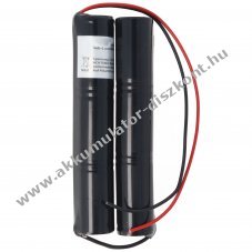 Vszvilgts Akkumultor, Ni-Cd, 7.2V, 1800mAh, 2x L1x3 Sub-C Akkumultorpakk, 20 cm vezetkkel