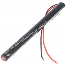 Vszvilgts Akkumultor, Ni-Cd, 4.8V, 800mAh, L1x4 Mignon AA Akkumultorpakk, 20 cm vezetkkel