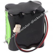 Vszvilgts Akkumultor, Ni-MH, 7.2V, 1500mAh, F2x3 Mignon AA Akkumultorpakk, 20 cm vezetkkel s csatlakozval