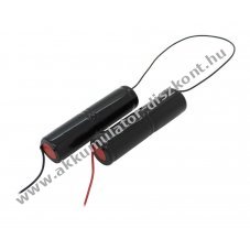 Vszvilgts Akkumultor, Ni-MH, 4.8V, 4000mAh, L2x2 Baby C Akkumultorpakk, 20 cm vezetkkel