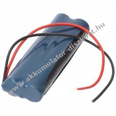 Vszvilgts Akkumultor, Ni-MH, 4.8V, 2100mAh, L2x2 A Akkumultorpakk, 20 cm vezetkkel