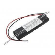Vszvilgts Akkumultor, Ni-Cd, 4.8V, 860mAh, L2x2 Mignon AA Akkumultorpakk, 20 cm vezetkkel