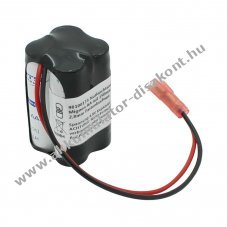 Vszvilgts Akkumultor, Ni-MH, 4.8V, 1100mAh, F2x2 Mignon AA Akkumultorpakk, 15 cm vezetk, Faston csatlakoz