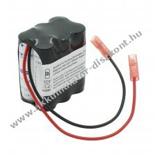 Vszvilgts Akkumultor, Ni-MH, 7.2V, 1100mAh, F2x3 Mignon AA Akkumultorpakk, 15 cm vezetk, Faston csatlakoz