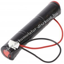 Vszvilgts Akkumultor, Ni-Cd, 3.6V, 1800mAh, L1x3 Sub-C Akkumultorpakk, 20 cm vezetk, csatlakoz