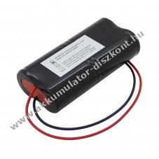Vszvilgts Akkumultor, Ni-Cd, 4.8V, 2500mAh, L2x2 Baby Akkumultorpakk, 20 cm vezetkkel