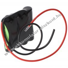 Vszvilgts Akkumultor, Ni-MH, 4.8V, 600mAh, F1x4 Micro AAA Akkumultorpakk, 20 cm vezetkkel