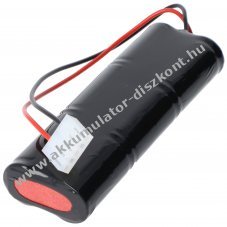 Vszvilgts Akkumultor, Ni-Cd, 7.2V, 1800mAh, L2x3 Sub-C Akkumultorpakk, 20 cm vezetkkel s csatlakozval