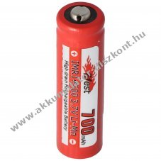 Efest IMR 14500 V2 Li-Ion Akkumultor 3.7V, 700mAh, rintkez fejjel - A kszlet erejig!