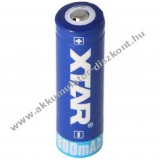 Xtar 14500 Li-Ion Akkumultor 3.7V 800mAh, rintkez fejjel