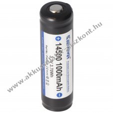 Keeppower 14500 Li-Ion Akkumultor 3.7V 1000mAh vdelmi elektronikval UL engedllyel