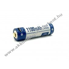 Keeppower 14500 Li-Ion Akkumultor 3.7V, 1100mAh, Micro USB csatlakozval, kbel nlkl