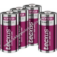 4db 16340 / RCR123A Akkumultor, 3.2V, Li-ion, 500mAh