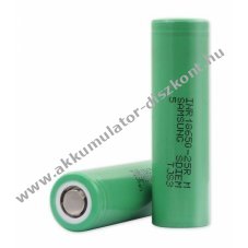 Samsung INR 18650-25R 3.7V Li-Ion Akkumultor 2500mAh, 20A, vdelmi elektronika nlkl