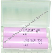 Samsung INR 18650-30Q 3,7V Li-Ion LiNiMnCoO2 3000mAh 2db/csomag
