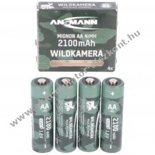 Ansmann Mignon AA vadkamera ceruza Akkumultor 2100mAh 4db/csomag - A kszlet erejig!