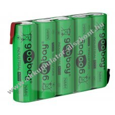 Goobay Akkumultor pack (AA) NiMH tpus AA-5 RTU - forrfles 6V 2100mAh