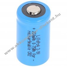 CR-2 / CR2 Li-Ion Akkumultor 250mAh, 3V, LiFePo4