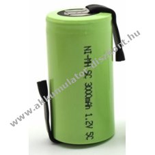 OEM High Power Sub-C Akkumultorcella Z forrfles 3000mAh HHR-30SCP BK300SCE 1.2V NiMH - Kirusts!