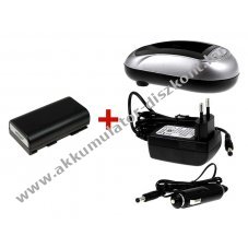 Helyettes�t� Akkumul�tor + Akkumul�tor t�lt�  Canon t�pus BP-915 szett