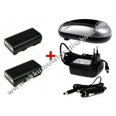 2db Helyettes�t� Akkumul�tor + 1db Akkumul�tor t�lt�  Canon t�pus BP-915 szett