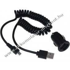 Auts tlt adapter 12-24V 2 x USB + tlt kbel Huawei Mate 8 / 9