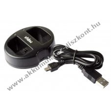 Dupla USB-s akkumultor tlt  Canon LP-E12