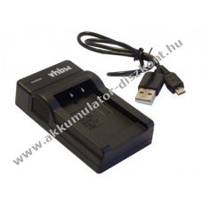 Helyettest akkumultor tlt  micro USB kbellel Fuji NP-85