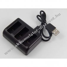 USB-s akkumultor tlt  3 rekeszes Gopro AHDBT-501