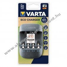 Varta Eco Charger 4 csatorns AA s AAA ceruza Akkumultor gyorstlt 1/2 BIO manyagbl 1,5 rs