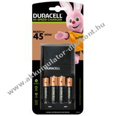 Duracell Hi-Speed CEF27 45 perces AA/AAA gyors ceruza akkumultor tlt  + 2db AA ceruza Akkumultor s 2db AAA Akkumultor