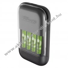 GP Charge 10 S491 AA/AAA akkumultor tlt  + 4db Recyko charge 10 AA ceruza Akkumultor 1700mAh