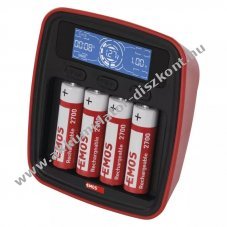 Emos Profi akkumultor tlt  AA/AAA + 4db Akkumultor 2700mAh