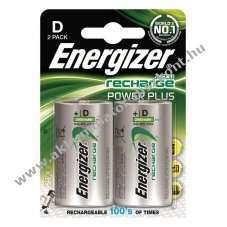 ENERGIZER Power Plus D 2500mAh glit Akkumultor 2db/csom - Kirusts! - A kszlet erejig!