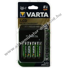 Varta fali AA/AAA ceruza akkumultor tlt  LCD kijelzvel s USB + 4db Varta AA ceruza Akkumultor R2U 2100mAh