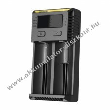 Nitecore Intellicharge tpus NEW I2 gyorstlt 2db 26650 li-ion Akkumultorhoz