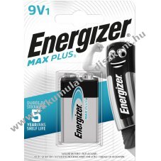 ENERGIZER MAX PLUS, 9V, 522, 1db/csomag