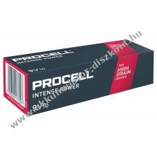 Procell Intense Power industrial ipari elem MN1604, 6LR61, block elem, 9V, 10db/csomag